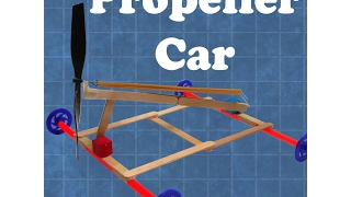 How to launch a propeller-powered rubber band car