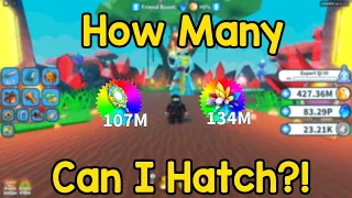 How Many Eternals Can I Hatch In An Hour?! | Weapon Fighting Simulator