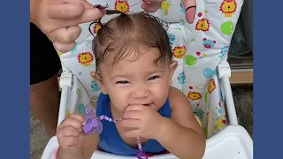 Penteado fácil para bebê com pouco cabelo