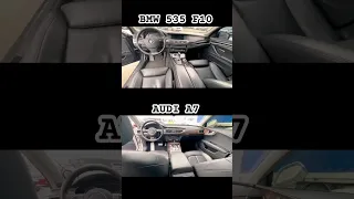 BMW 535 F10 VS AUDI A7 порівняння салону