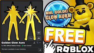 FREE ACCESSORY! HOW TO GET NHL Golden Glow Aura! (ROBLOX NHL Blast EVENT)