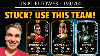 MK Mobile. Lin Kuei Tower Battles 191, 192, 193. This is THE BEST Team For Towers.