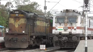 CLASSIC ALCO HONK & Tamilnadu Sampark Kranti OVERTAKES | Indian Railways