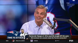 Colin Cowherd SHOCKED Patriots def  Chargers 41 28 to reach 8th straight AFC title game   The Herd