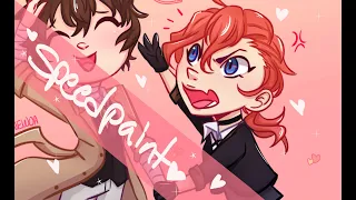 Bungou Stray Dogs - Dazai and Chuuya (Speedpaint)