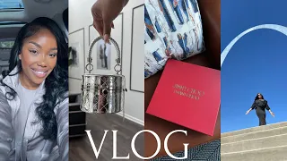 VLOG: SPEND THE WEEKEND W/ ME| FAMILY ROAD TRIP| SURPRISE PARTY+ RETAIL THERAPY + MORE