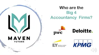 Who are the Big Four Accounting Firms? Big 4, PwC, Deloitte, EY, KPMG. Audit, Tax, Corporate Finance