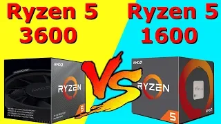 Ryzen 5 3600 vs Ryzen 5 1600  Test in GAMES & Benchmarks, Ryzen 5 1600  vs Ryzen 5 3600,Ryzen 5 3600