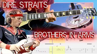Dire Straits - Brothers in arms (Guitar Lesson With TAB & Score)🎸