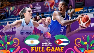 Argentina v Cuba | Full Basketball Game | FIBA Women's AmeriCup 2023