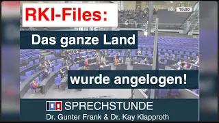 „RKI-Files: Das ganze Land wurde angelogen“ IDA-SPRECHSTUNDE -  Dr. Gunter Frank & Dr. Kay Klapproth