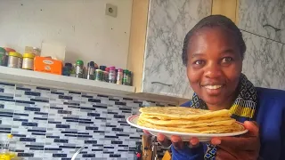 Cooking African Traditional food coconut Beans & Chapati For My German Family