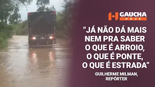 Alagamento causa bloqueio de estrada em Cachoeirinha, na Região Metropolitana | Gaúcha Hoje