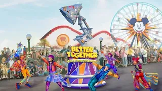 Better together parade at night Disneyland Pixar fest 2024