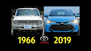 Evolution of Toyota Corolla (1966-2019)