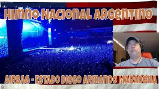Himno nacional argentino - Airbag - Estado Diego Armando Maradona . 24/09/2022 - REACTION - WOW