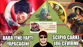 BABANIN YENİ HEDİYESİ 235M HESAP, 186 SCIPIO ÇEVİRME - Rise of Kingdoms