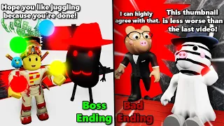 ROBLOX pony and zizzy wedding... NEW ENDINGS!! | Piggy Fangame