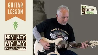 How to play Hey Hey My My by Neil Young - Guitar Lesson