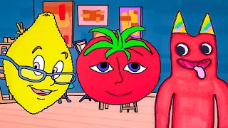 Ms. Lemons and Mr. TomatoS meet up Garten of BanBan 2 - All Bosses Jumpscares - Secret Door Ending