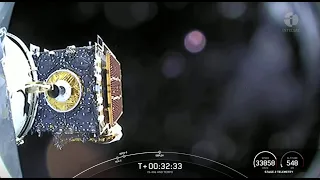 SpaceX deploys the Instelsat 40e satellite with NASA TEMPO in amazing view from space