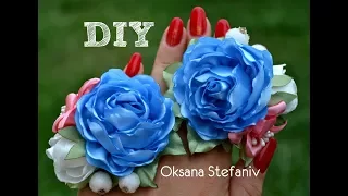 DIY.Rose.Резинки з атласної стрічки.