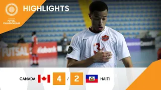 Concacaf Futsal Championship 21: Canada vs Haiti | Highlights