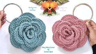 Crochet bag/crochet wallet/crochet pen case