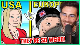 USA vs European Christmas | Hasanabi Reacts to Geopold