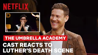 Umbrella Academy Cast Watch THAT Luther Scene For the First Time | Unlocked | Netflix Geeked