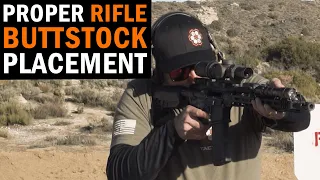 Proper Rifle Buttstock Placement with Navy SEAL Fred Ruiz