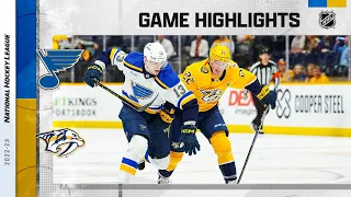 Blues @ Predators 4/1 | NHL Highlights 2023