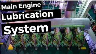 Main Engine Lubrication System #marineengine #lubrication #lubeoil