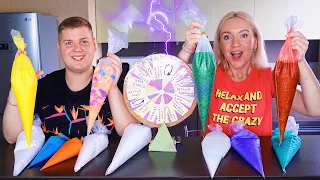 РУЛЕТКА СЛАЙМ ЧЕЛЛЕНДЖ С ОГРОМНЫМИ КОНДИТЕРСКИМИ МЕШКАМИ 🍦 MYSTERY WHEEL OF SLIME CHALLENGE / Лизун