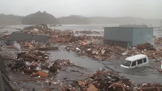 2011 Japan Tsunami - Utatsu Town, Minamisanriku. (Full Footage)