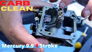 How to Clean Carburetor Mercury 9.9 4 stroke