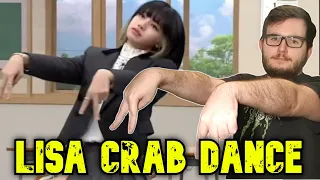 I Can't!🤣 Lisa Crab Dance (Upgraded Thai Dance) [REACTION]