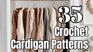 35 Free Crochet Cardigans for every season!