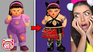 TURNING RED Characters GLOW UP into BAD KIDS! (AMAZING TRANSFORMATIONS!)