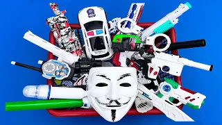 Big Box Full of Toy Weapons | V for Vendetta Mask Cng Auto rickshaw