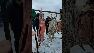 Мясо, курдюк на горном рынке Дагестана🔥