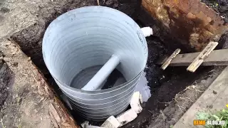 Монтаж канализационного колодца - небольшой видео отчет