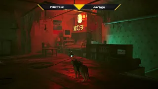 Stray" is a cyberpunk adventure game where you play as a stray cat navigating a futuristic world fil