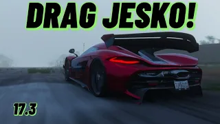 17.334 airfield drag Jesko tune! Koenigsegg Jesko Drag Build and Tune.