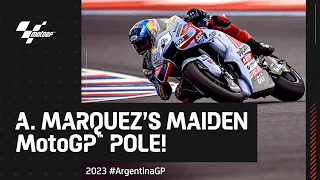 Alex Marquez's first-ever #MotoGP pole position! 🔥  | 2023 #ArgentinaGP