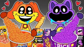 Convenience Store Orange Purple Mukbang - Dogday vs Catnap | POPPY PLAYTIME CHAPTER3 Animation |ASMR