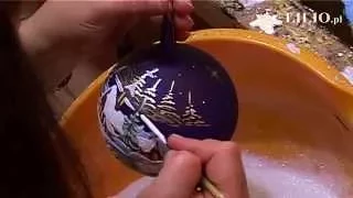 Bombki choinkowe - Hand Made Christmas Balls - Kościółek