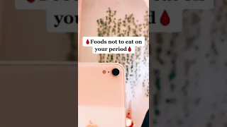 Foods not to eat on your period 🙅‍♀️