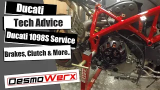 Ducati 1098S Service - Video 2 Brakes, Clutch and Rear Sprocket Carrier