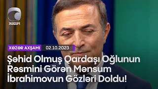 Şəhid Olmuş Qardaşı Oğlunun Rəsmini Görən Mənsum İbrahimovun Gözləri Doldu!